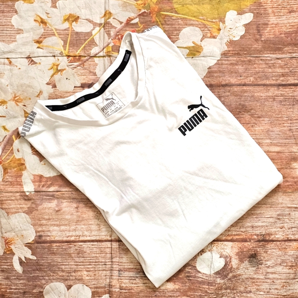 PUMA Men's White T-Shirt Sz S